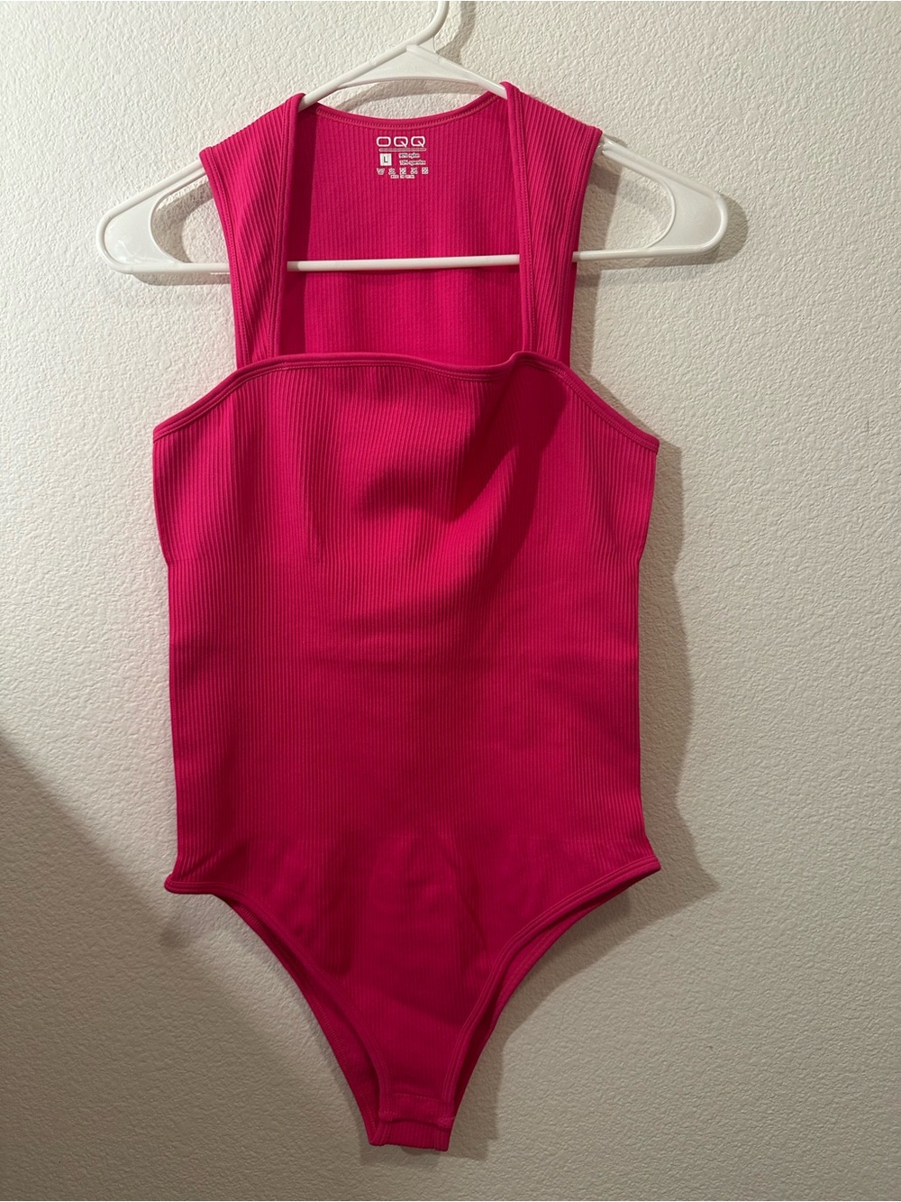 OQQ Bodysuit, Set Of 3, Large, Pink, Cherri’s, Tan